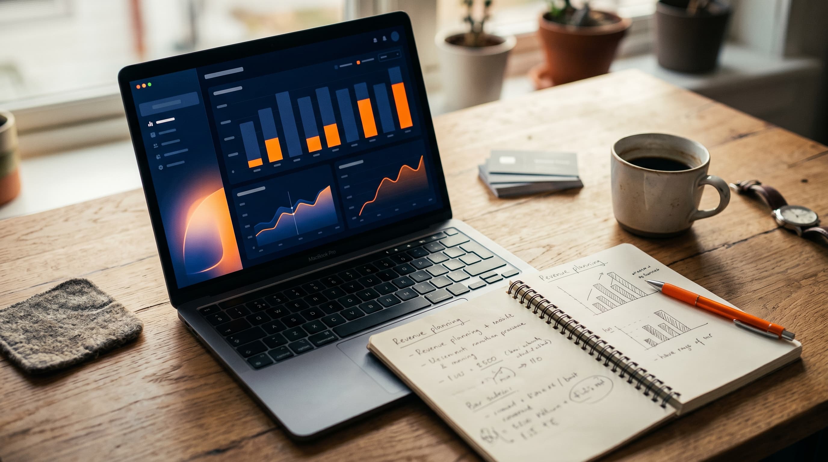 Bar chart showing RPM comparison across YouTube niches — gaming at $1-3, education at $2-5, finance at $8-20 — with a creator looking at the data
