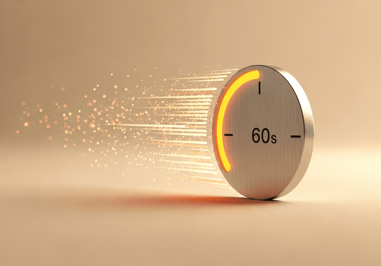 Generation timeline showing 60 second process