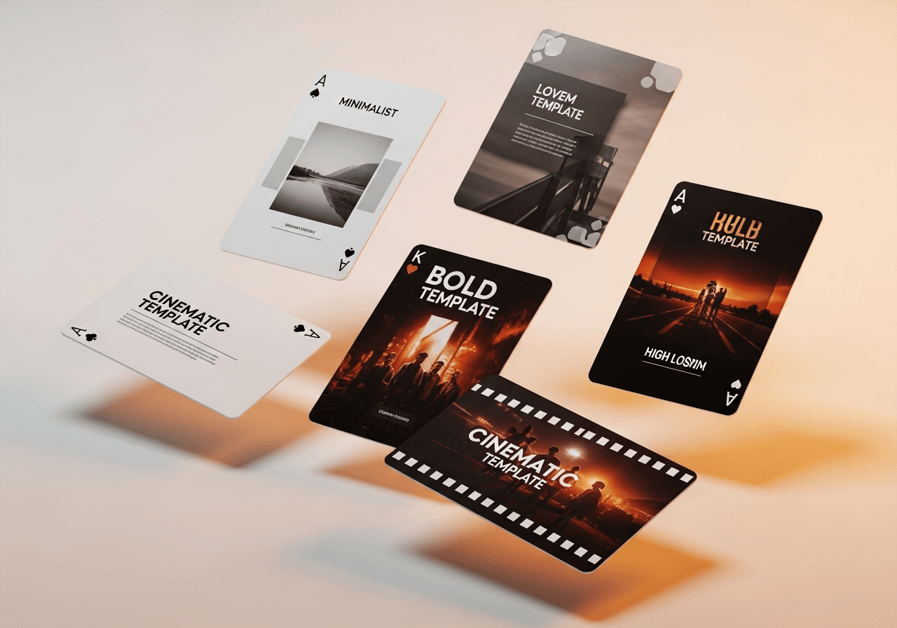 Template gallery with multiple thumbnail styles