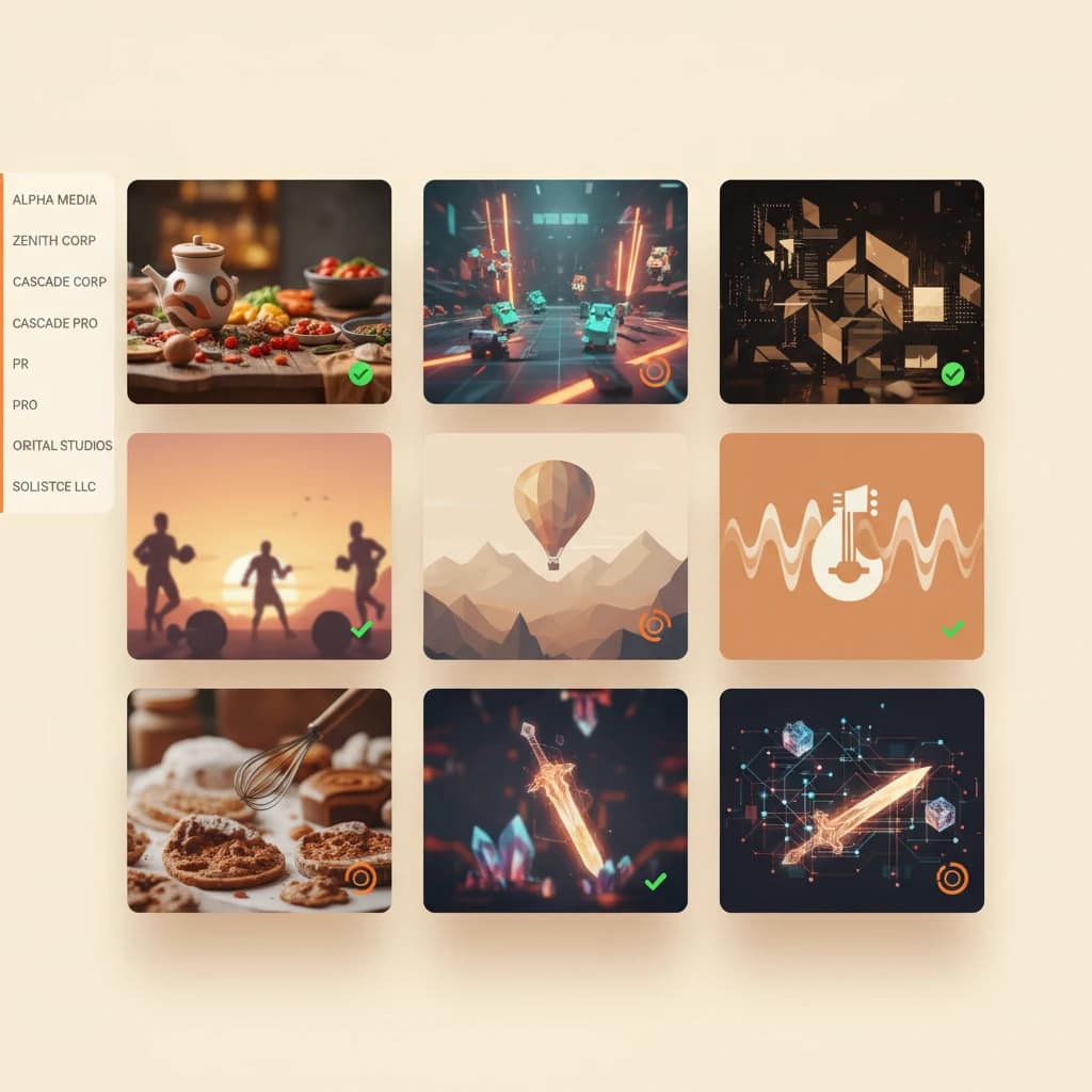 Hooksnap multi-client dashboard showing thumbnail projects across different YouTube channels