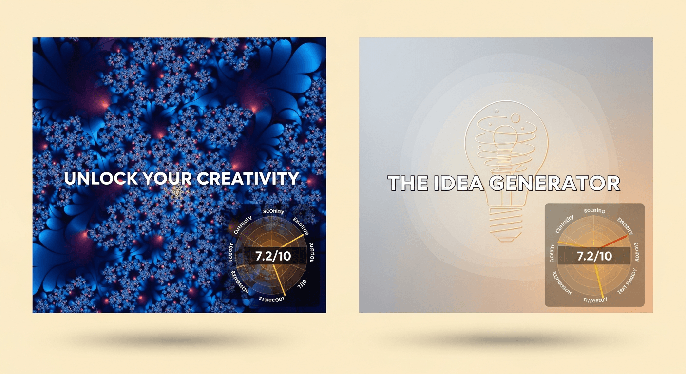 Thumbnail comparison with 6-dimension quality scoring