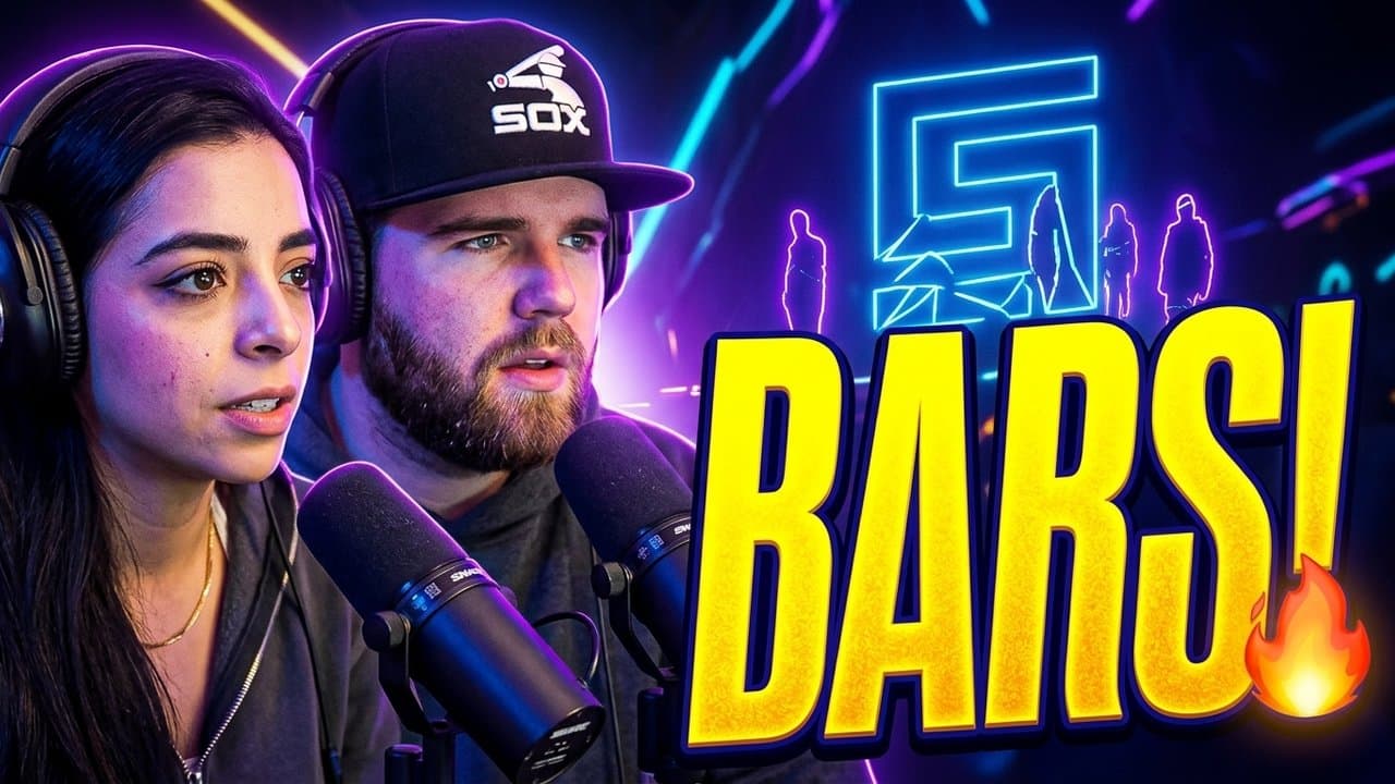 Stylized music video thumbnail with artist branding after Hooksnap